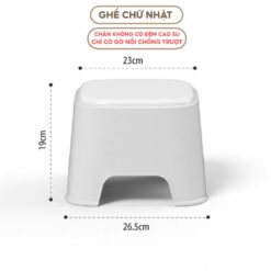 Ghế Ngồi Chống Trượt Đa Năng Cho Bé– Dùng trong nhà tắm, phòng khách kê chân, ngồi tắm – Nhẹ, chống trượt, dễ vệ sinh