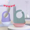 Yếm Ăn Dặm Không Bám Bẩn, Chống Thấm Nước Dễ Vệ Sinh An Toàn Cho Bé